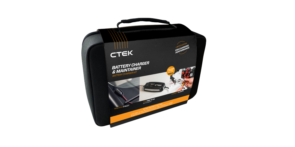 CT5 TIME TO GO 12V je KOMPLET: 5A polnilnik, prenosna torba, gumijasti ščitnik, komfort indikator-0,5m za M8 in čeljustmi za priklop - NOVOLETNO DARILO