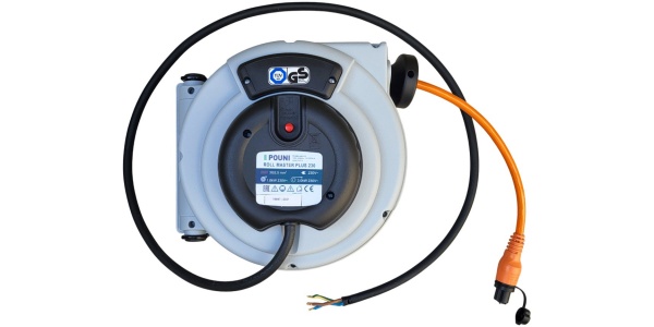 Avtomatski navijalec kabla za 230V z DEFA MiniPlug vtikačem in 10m kablom, s SlowMotion sistemom