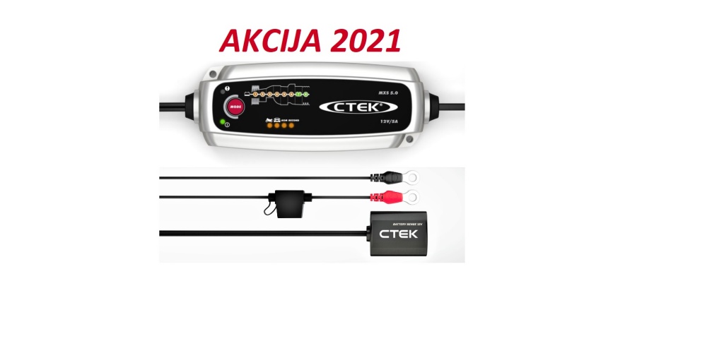 CTEK MXS 5.0 polnilec akumulatorja in CTX Battery Sense 12V za nadzor akumulatorja - PRIVARČUJETE 22,80 EUR