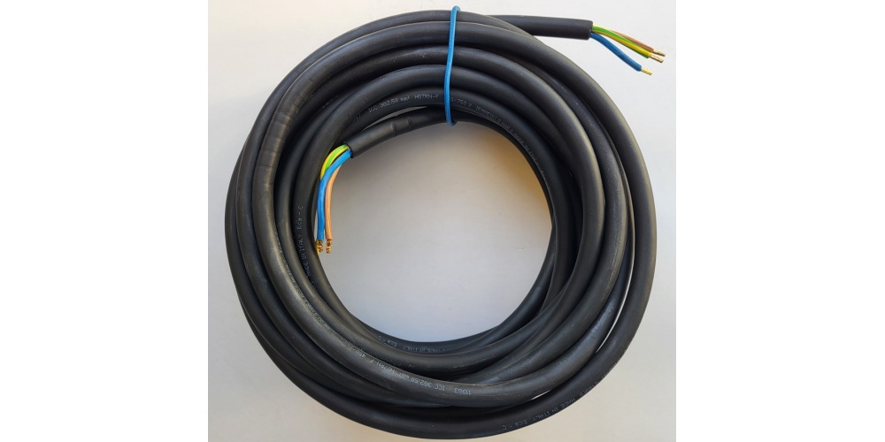 HO7RN-F kvaliteten gumiran kabel presek 3x2,5mm2 do 3000W/230-250VAC