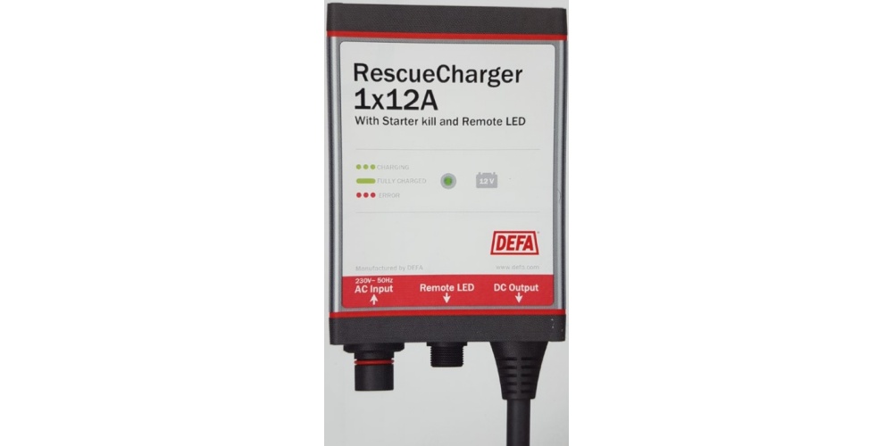 DEFA RescueCharger 1x12A polnilec akumulatorja