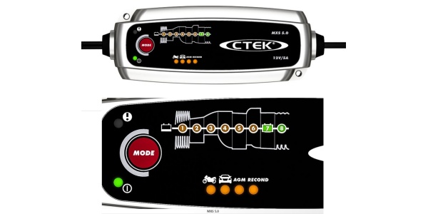 CTEK MXS 5.0 display